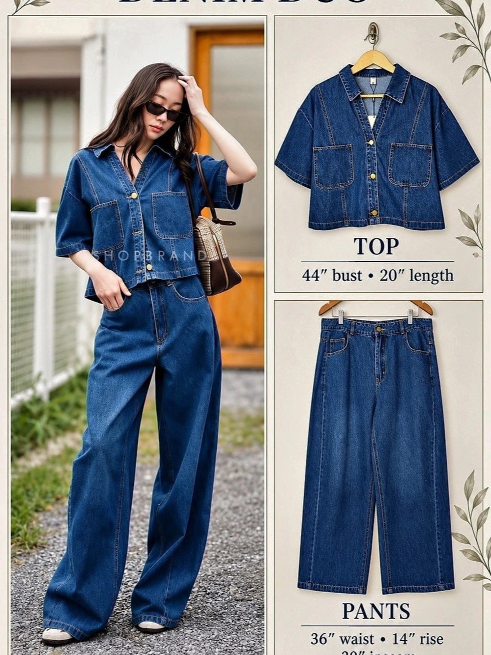 Blue Denim Jumpsuit